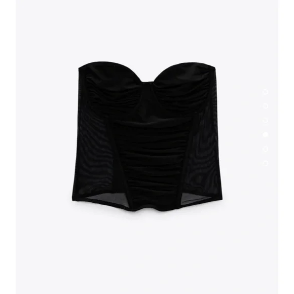 Black Tulle Corset - Picture 4 of 5